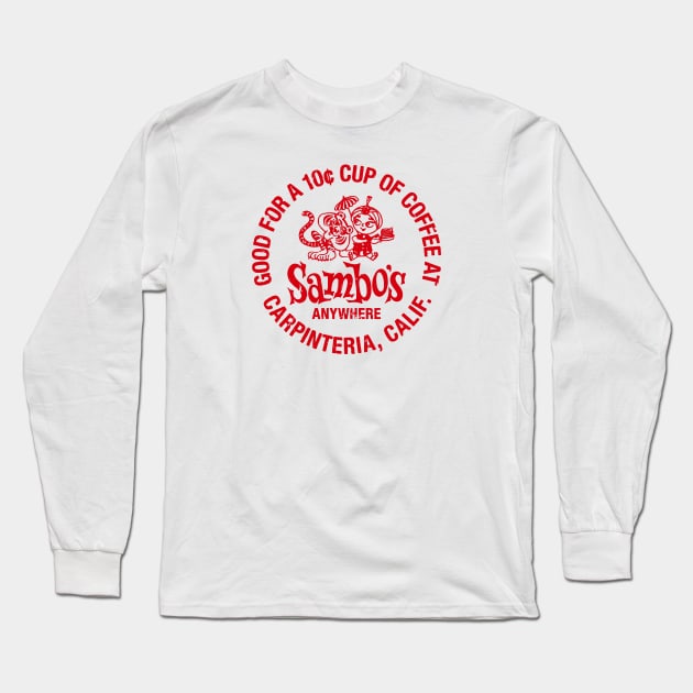 Sambo's Restaurant Calif. Long Sleeve T-Shirt by BUNNY ROBBER GRPC